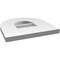 Ekena Millwork Round Top Surface Mount PVC Gable Vent: Non-Functional, w/ 3-1/2"W x 1"P Standard Frame, 12"W x 12"H GVPRT12X1201SN - alternate 2